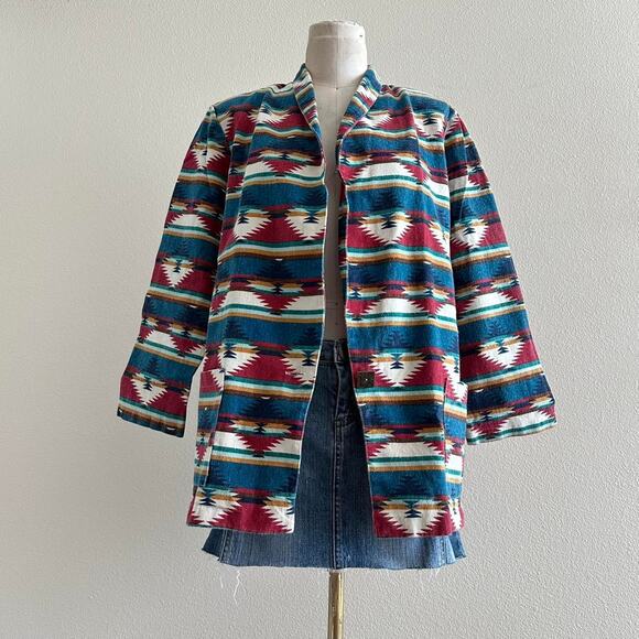 Vintage Meta Sport western abstract shacket - Picture 1 of 8
